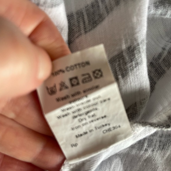 River Island Striped Slip Dress Size 10 Fit 8 White Black Strappy Midi - Picture 11 of 11